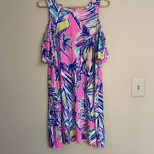 Lily Pulitzer cold shoulder swing dress!
